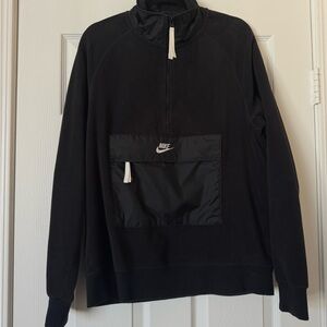 Nike Black Half-Zip Pullover with Pocket